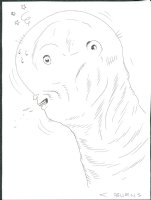 Man-Worm Head (sketch) Issue Sketch Page Illustration Comic Art